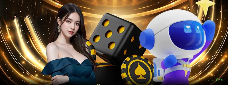 Imagem promocional da experiência de game da 418bet